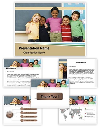 Diverse Kids Editable PowerPoint Template