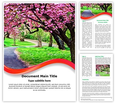 Blossoms Editable Word Template