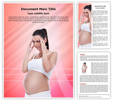 Headache in pregnancy Editable Word Template