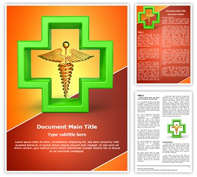 Healthcare Symbol Editable Word Template