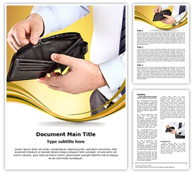 Empty Wallet Editable Word Template