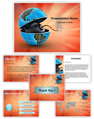 Global And Bomb Editable PowerPoint Template