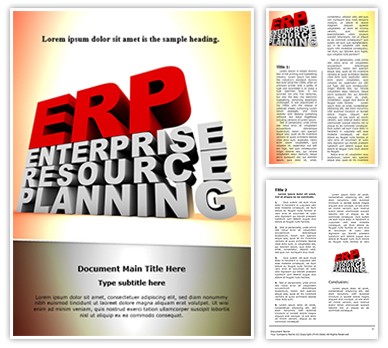 Enterprise Resource Planning Editable Word Template