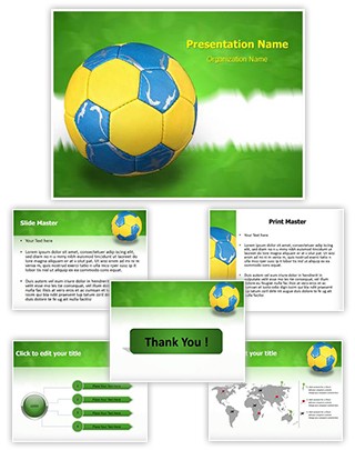 Hand Ball Editable PowerPoint Template