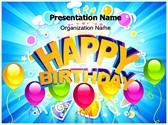 Happy Birthday Abstract Editable PowerPoint Template