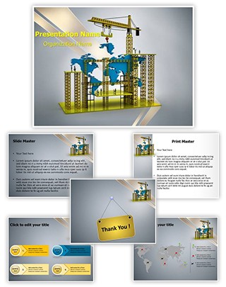 Construction World Editable PowerPoint Template