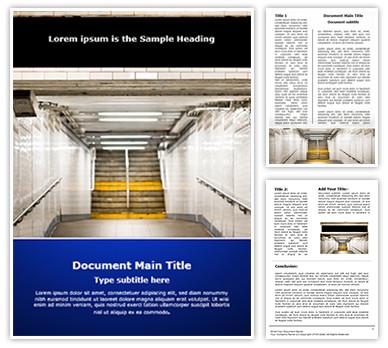 New York Subway Editable Word Template