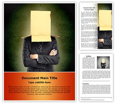 Hidden Identity Editable Word Template