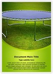 Trampoline Editable Template