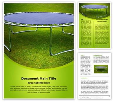 Trampoline Editable Word Template