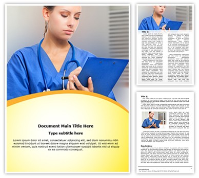 Medical record Editable Word Template