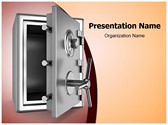 Security metal safe Editable PowerPoint Template