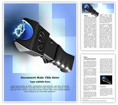 Stun Gun Editable Word Template