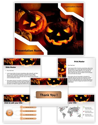 Halloween Pumpkin Editable PowerPoint Template