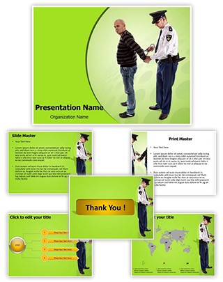 Police Arrest Editable PowerPoint Template