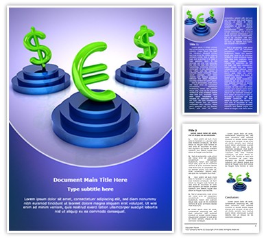 Money Symbols Editable Word Template