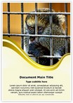 Monkey in Cage Editable Template