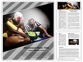 Wrestlers Referee Editable PowerPoint Template