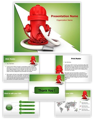 Fire Hydrant Editable PowerPoint Template