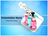 Vaccine And Syringe Editable PowerPoint Template