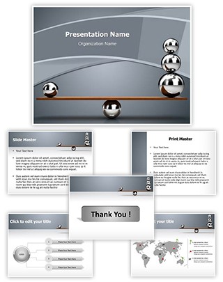 Balancing balls Editable PowerPoint Template