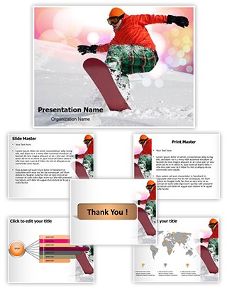 Snowboarder Editable PowerPoint Template