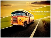 Vintage Van Editable PowerPoint Template