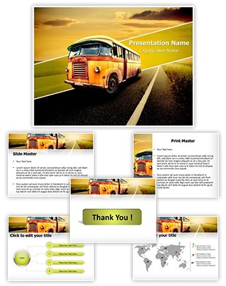 Vintage Van Editable PowerPoint Template