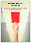 Referee Penalty Red Card Editable Template