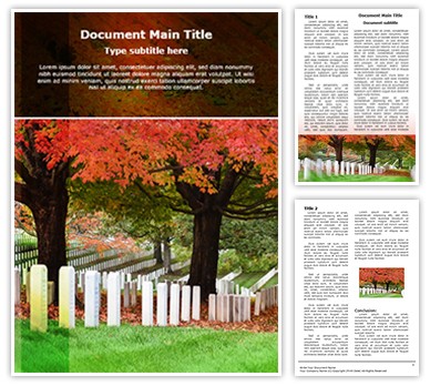 Cemetery Editable Word Template