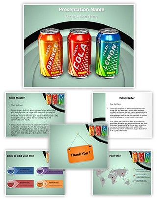 Beverage Can Editable PowerPoint Template
