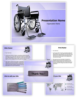 Wheelchair Editable PowerPoint Template