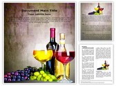 Grapes Wine Editable PowerPoint Template