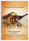 Vitamin Oil Capsules Editable Template