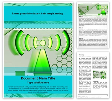 Non Ionising Radiation Editable Word Template