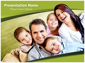 Smiling Family Editable PowerPoint Template