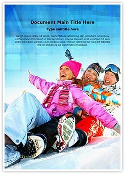 Family Winter Vacation Editable Word Template