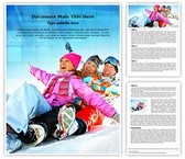 Family Winter Vacation Editable PowerPoint Template