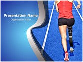 Handicap Athlete Editable PowerPoint Template