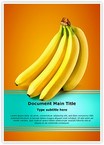 Bananas Fruit Editable Template