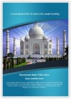 Indian Taj Mahal Editable Template