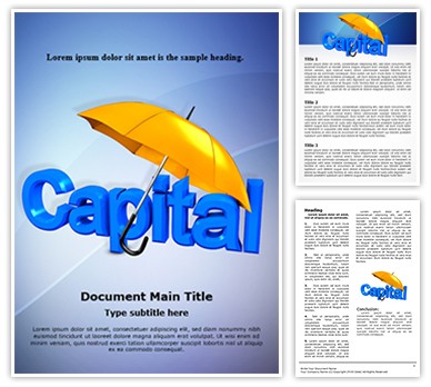 Capital Development Editable Word Template