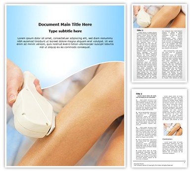 Laser Hair Removal Editable Word Template
