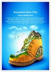 Mountaineering Shoes Editable Template