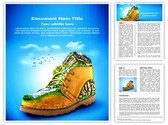 Mountaineering Shoes Editable PowerPoint Template