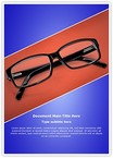 Eye Glasses Editable Template