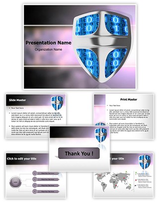 Security Sheild Editable PowerPoint Template