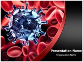 Virus in blood Editable PowerPoint Template