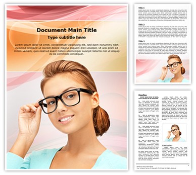 Eyesight Spectacles Editable Word Template