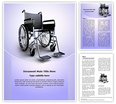 wheelchair Editable Word Template
